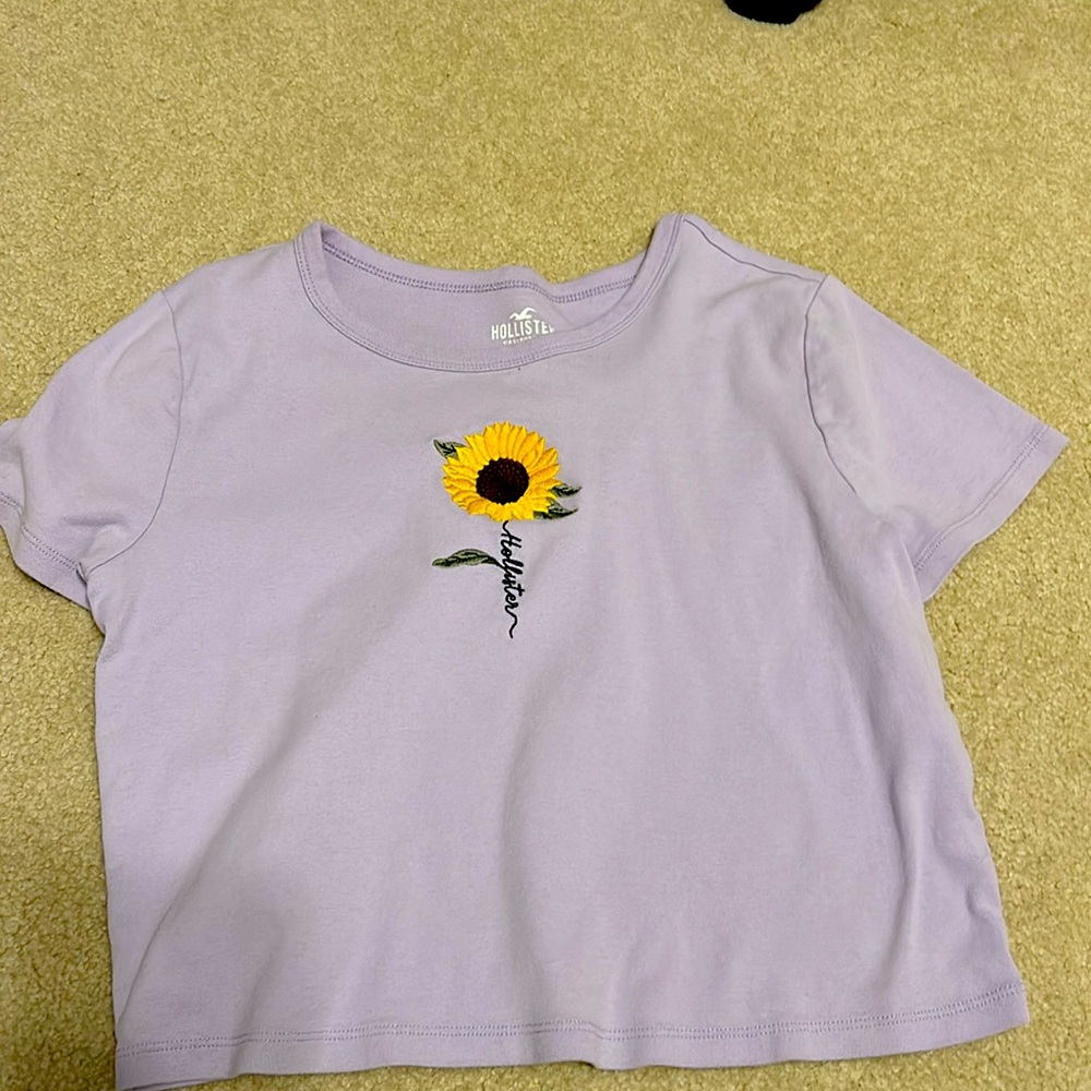 Purple crop top